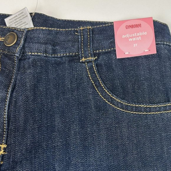 NWT Gymboree Girl Tulip Denim Pant & Tulip Stripe Cardigan 2 Piece Set Size 3 - Picture 4 of 8